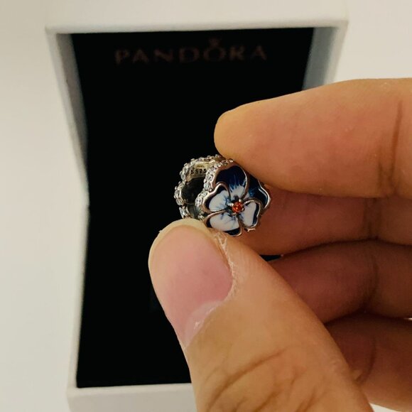 ✨🔥Pandora Blue Pansy Flower Charm - Picture 4 of 10
